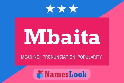 Mbaita Name Poster