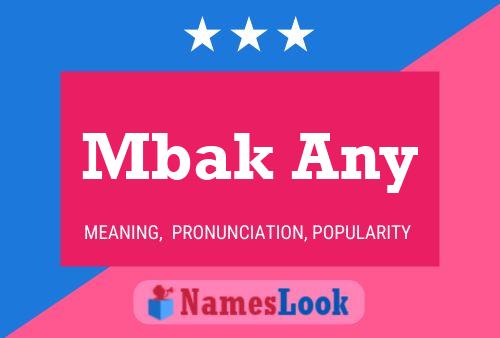 Mbak Any Name Poster