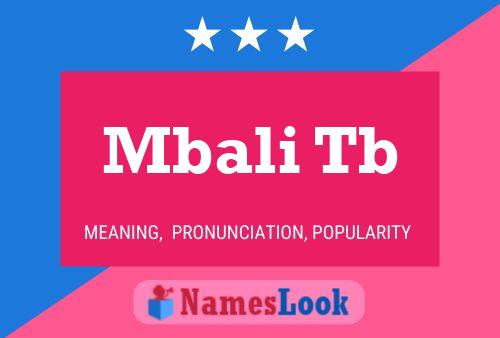 Mbali Tb Name Poster