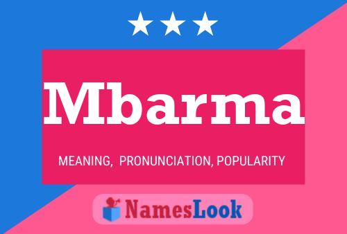 Mbarma Name Poster