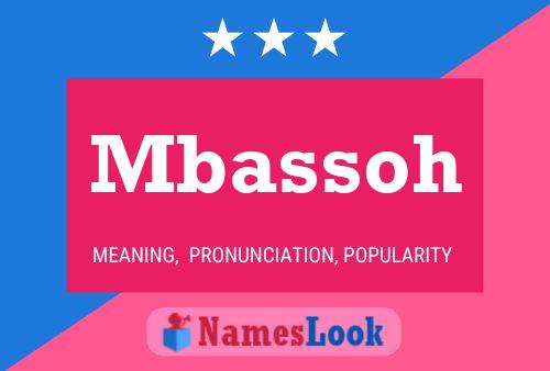 Mbassoh Name Poster