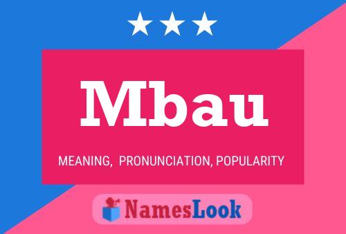 Mbau Name Poster