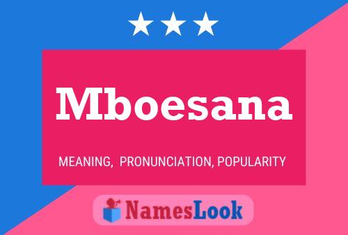 Mboesana Name Poster