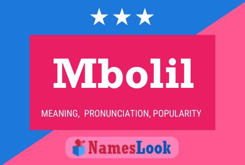 Mbolil Name Poster