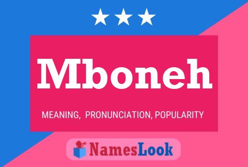 Mboneh Name Poster