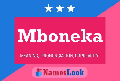 Mboneka Name Poster