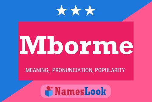 Mborme Name Poster