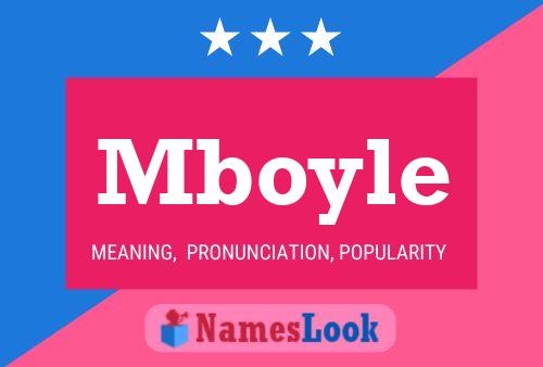 Mboyle Name Poster