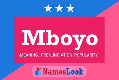 Mboyo Name Poster