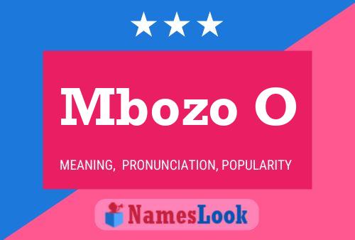 Mbozo O Name Poster