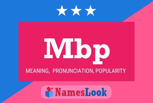 Mbp Name Poster