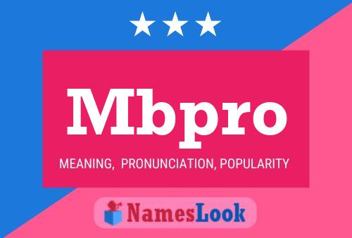 Mbpro Name Poster