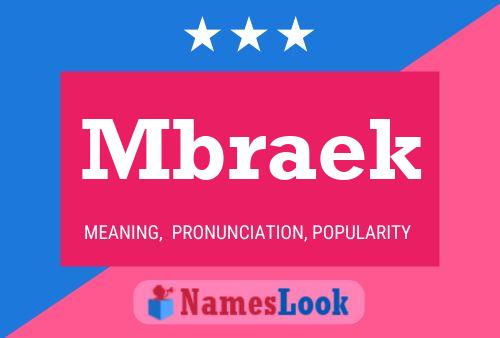 Mbraek Name Poster