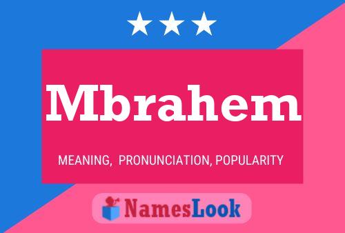 Mbrahem Name Poster