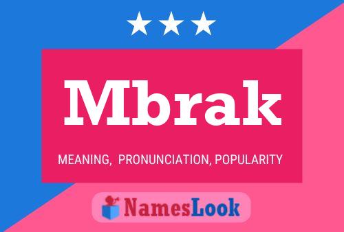 Mbrak Name Poster