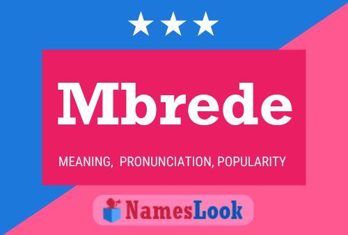 Mbrede Name Poster