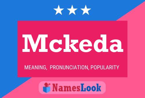 Mckeda Name Poster