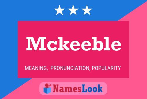 Mckeeble Name Poster