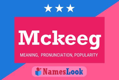 Mckeeg Name Poster