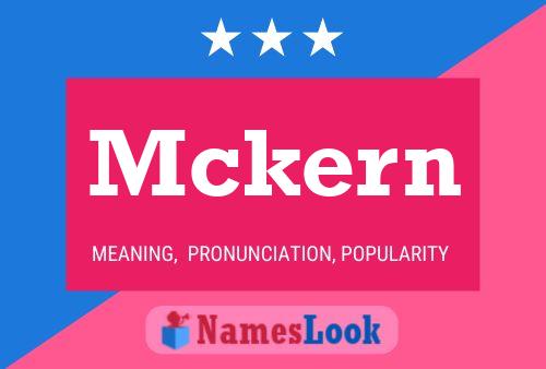 Mckern Name Poster