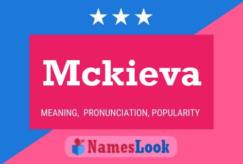 Mckieva Name Poster