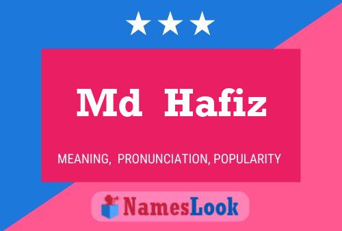 Md  Hafiz Name Poster