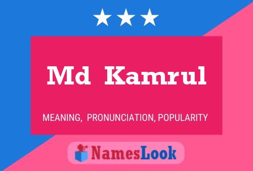 Md  Kamrul Name Poster