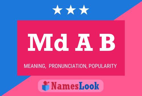 Md A B Name Poster