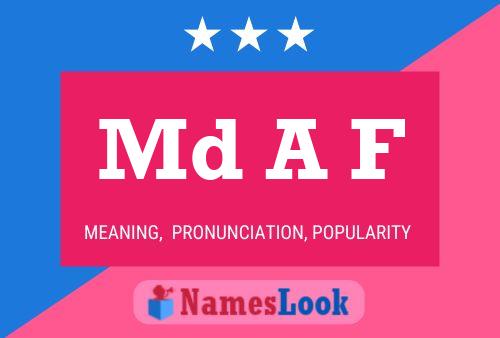 Md A F Name Poster