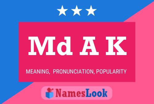 Md A K Name Poster