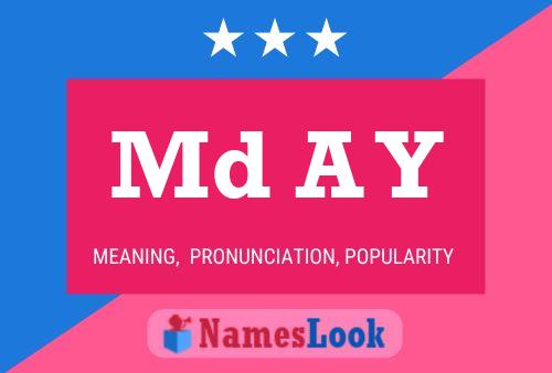 Md A Y Name Poster