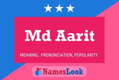 Md Aarit Name Poster