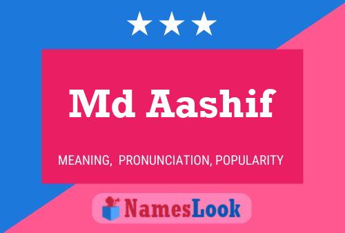 Md Aashif Name Poster