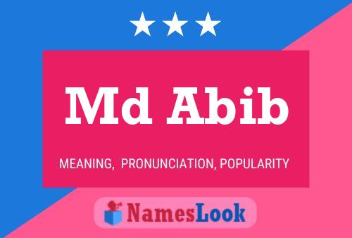 Md Abib Name Poster