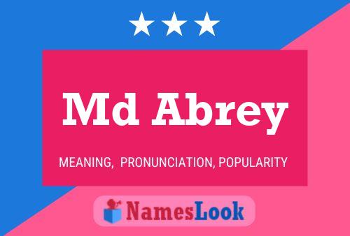 Md Abrey Name Poster