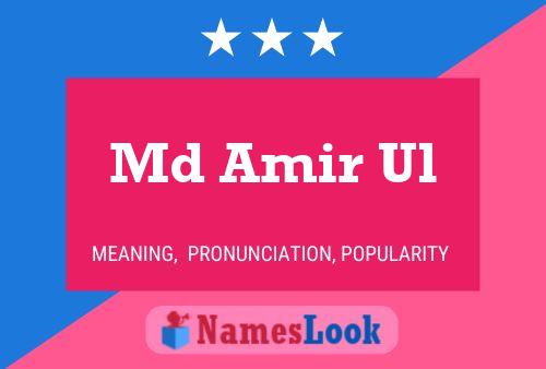 Md Amir Ul Name Poster