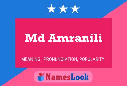 Md Amranili Name Poster