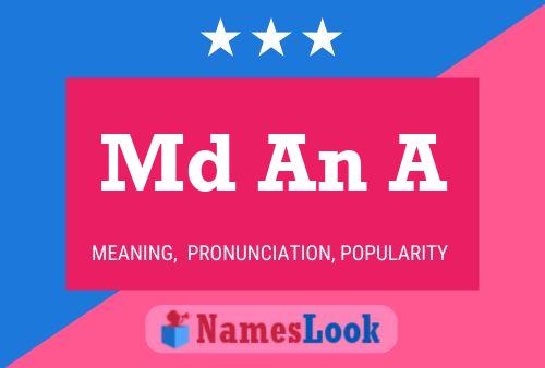 Md An A Name Poster