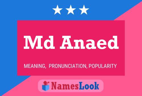 Md Anaed Name Poster