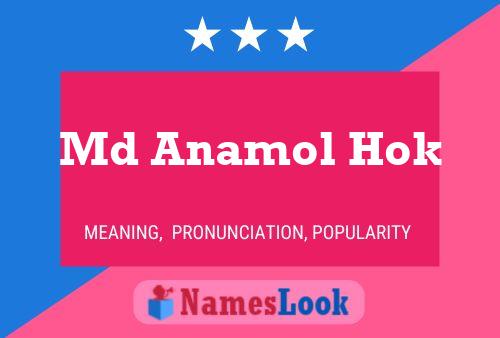 Md Anamol Hok Name Poster