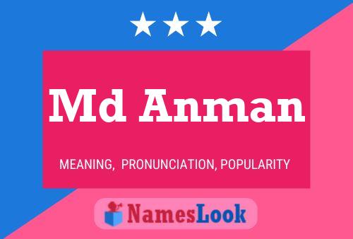 Md Anman Name Poster