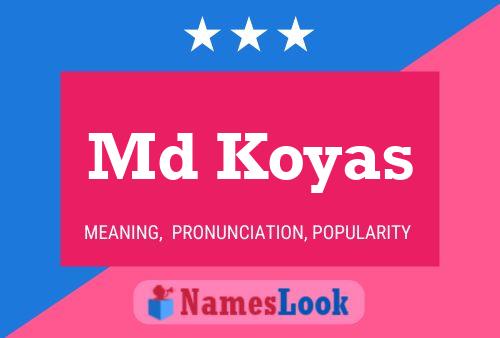 Md Koyas Name Poster