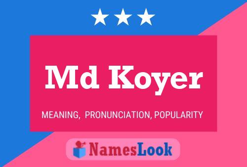 Md Koyer Name Poster