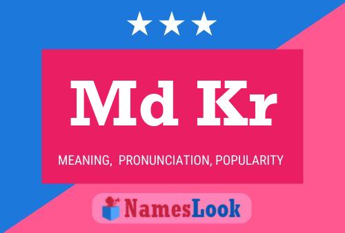 Md Kr Name Poster