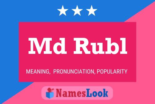 Md Rubl Name Poster