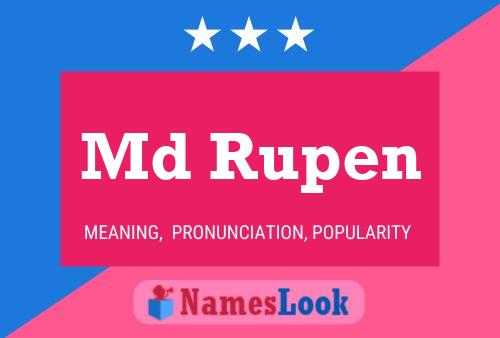 Md Rupen Name Poster