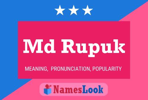 Md Rupuk Name Poster