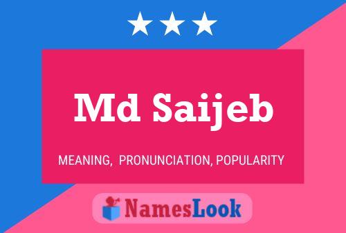 Md Saijeb Name Poster