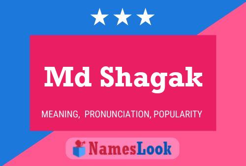 Md Shagak Name Poster