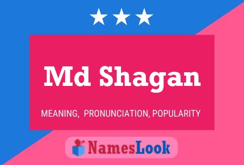 Md Shagan Name Poster